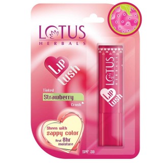 Lotus Herbals Lip Lush Tinted Lip Balm - Strawberry Crush, 4 gm